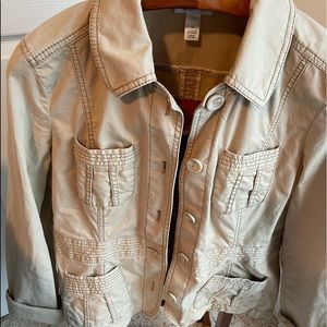 Tan Loft jacket. Size 12